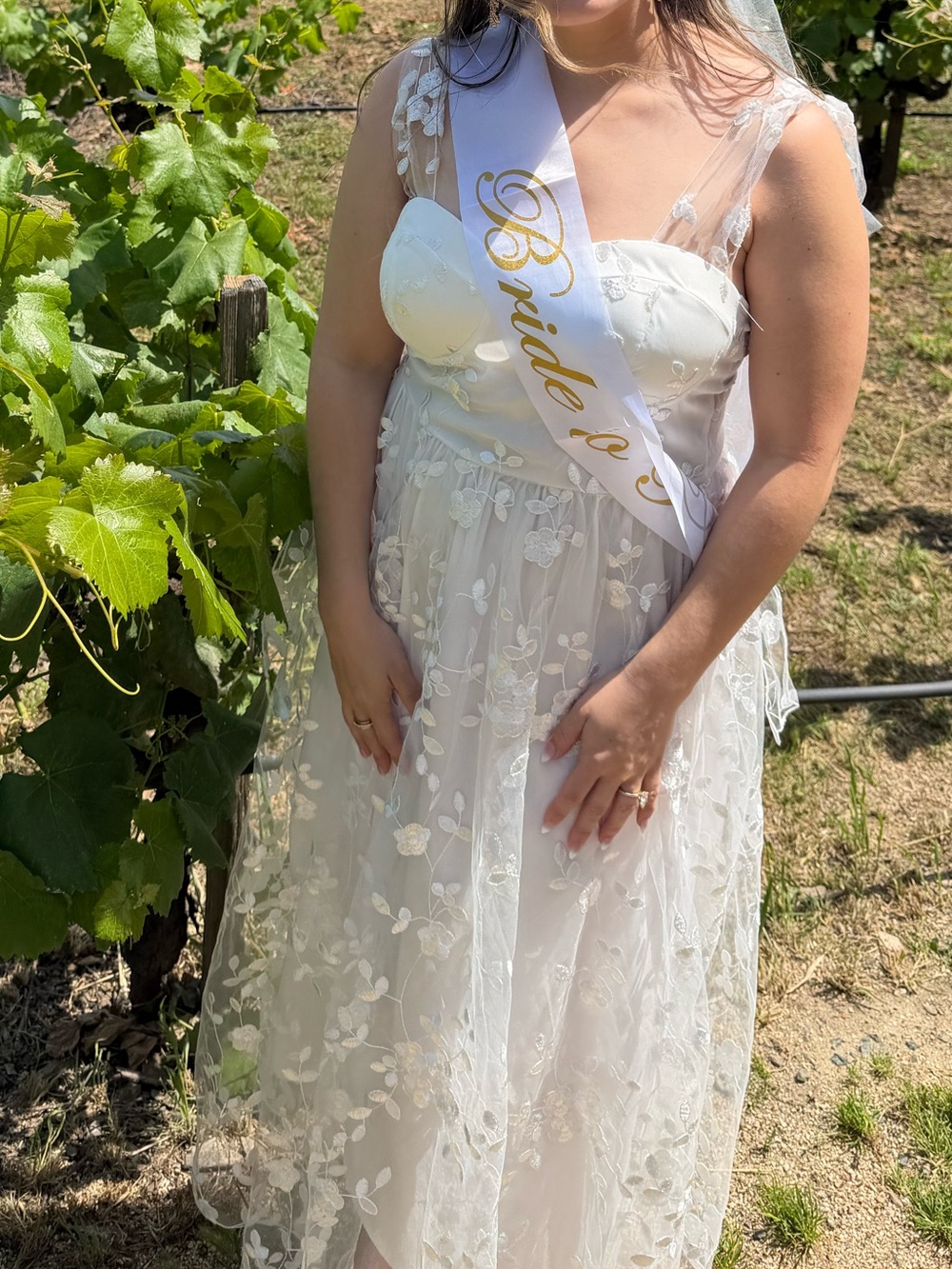 White Floral Dress